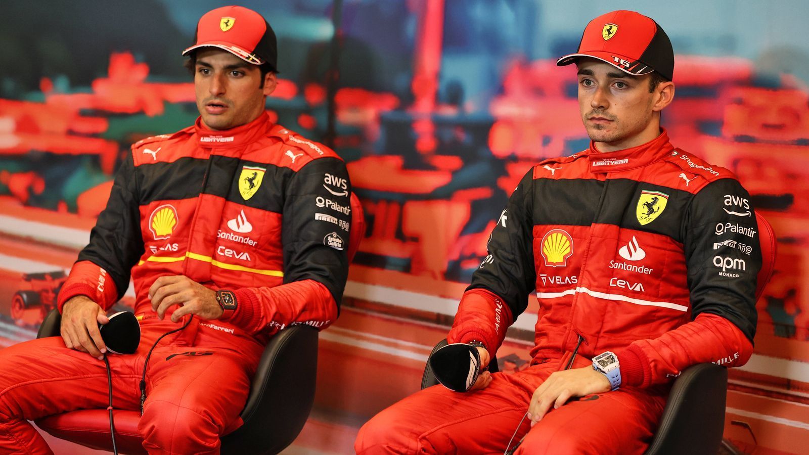 
                <strong>Ferrari</strong><br>
                Fahrer: Carlos Sainz + Charles LeclercErsatz: Antonio Giovinazzi, Robert Shwartzmann
              