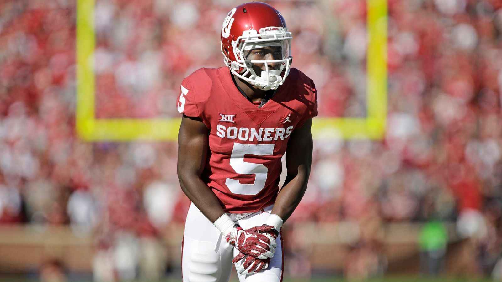 
                <strong>Marquise Brown</strong><br>
                Position: Wide ReceiverCollege: Oklahoma
              