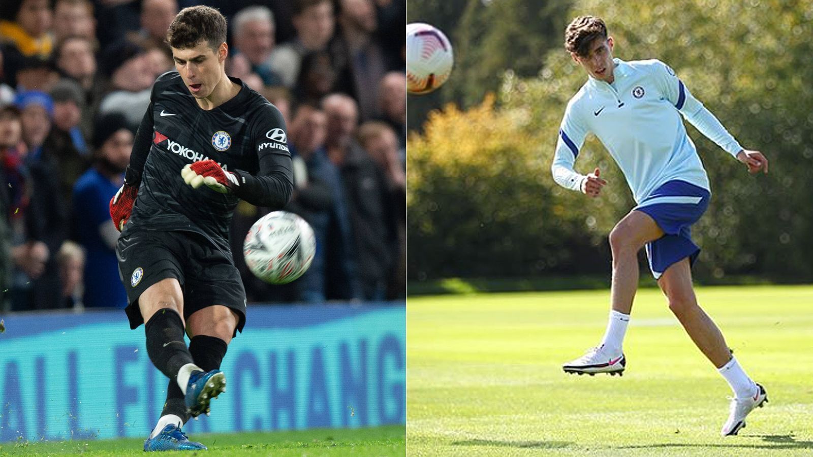 
                <strong>FC Chelsea</strong><br>
                Rekordtransfer: Kepa Arrizabalaga (li.) und Kai Havertz (re.)Ablösesumme: 80 Millionen EuroVerpflichtet von: Athletic Bilbao (Kepa; August 2018) und Bayer Leverkusen (Havertz; September 2020)
              