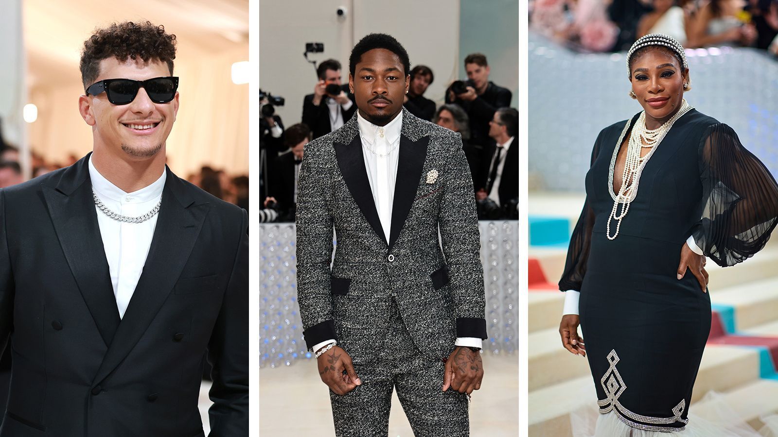 
                <strong>Welche Sportstars stellen ihr Modebewusstsein unter Beweis?</strong><br>
                Die Met Gala 2023 – die dieses Jahr eine Hommage an Karl Lagerfeld war – ist Geschichte. Bei dem größten Mode-Event des Jahres, das traditionell am ersten Montag im Mai stattfindet, bewundern Designer, Models und Stars aus anderen Bereichen die neue Ausstellung im Metropolitan Museum von New York. In diesem Jahr drehte sich die Ausstellung "Karl Lagerfeld: A Line of Beauty" um das Leben und die Karriere des Modeschöpfers. Die Gäste übertrumpfen sich jedes Jahr mit skurrilen und ausgefallenen Kostümen - auch dieses Mal. So verkleidete sich zum Beispiel Jared Leto als Choupette, der Katze von Karl Lagerfeld. Der Dresscode 2023 lautete: "In Honor of Karl". Stars und Sternchen aus der Sportwelt ließen sich diesen Abend ebenfalls nicht entgehen. ran zeigt die Sportler auf der Met Gala 2023 und ihre teilweise kuriosen Outfits.
              