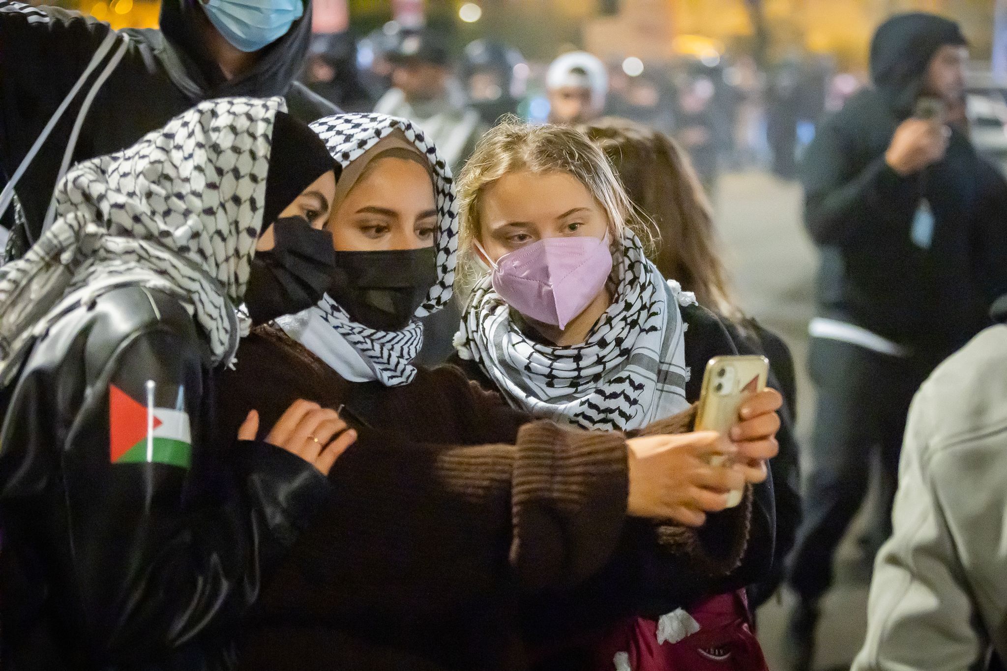 Am 7. Oktober 2024, dem Jahrestag des Hamas-Massakers in Israel, war Greta Thunberg bei einer propalästinensischen Demonstration in Berlin. (Archivbild)