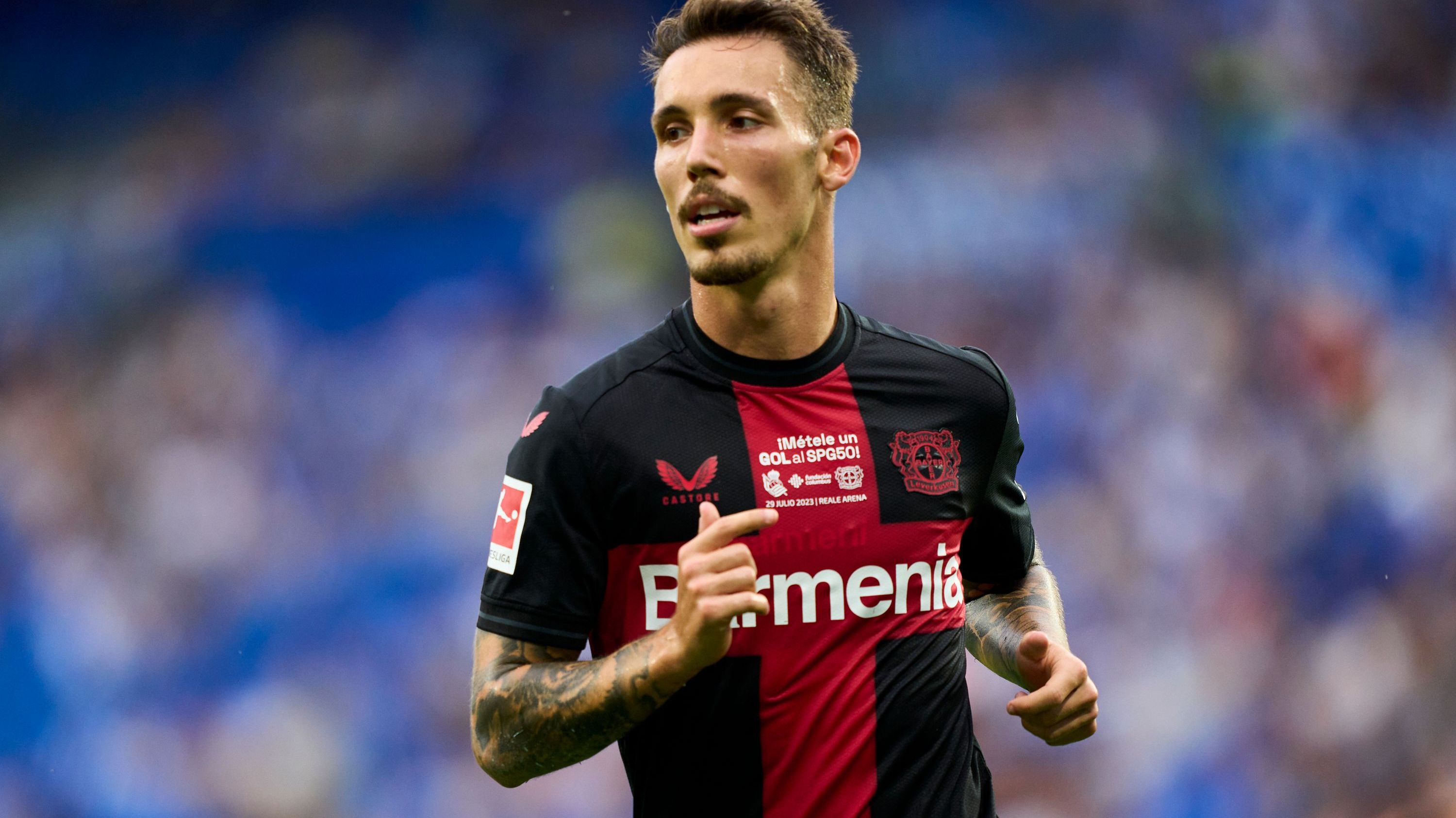 <strong>Platz 1: Alejandro Grimaldo (Bayer Leverkusen)</strong><br>Vorlagen: 12<br>Spiele: 26<br>Position: Linkes Mittelfeld