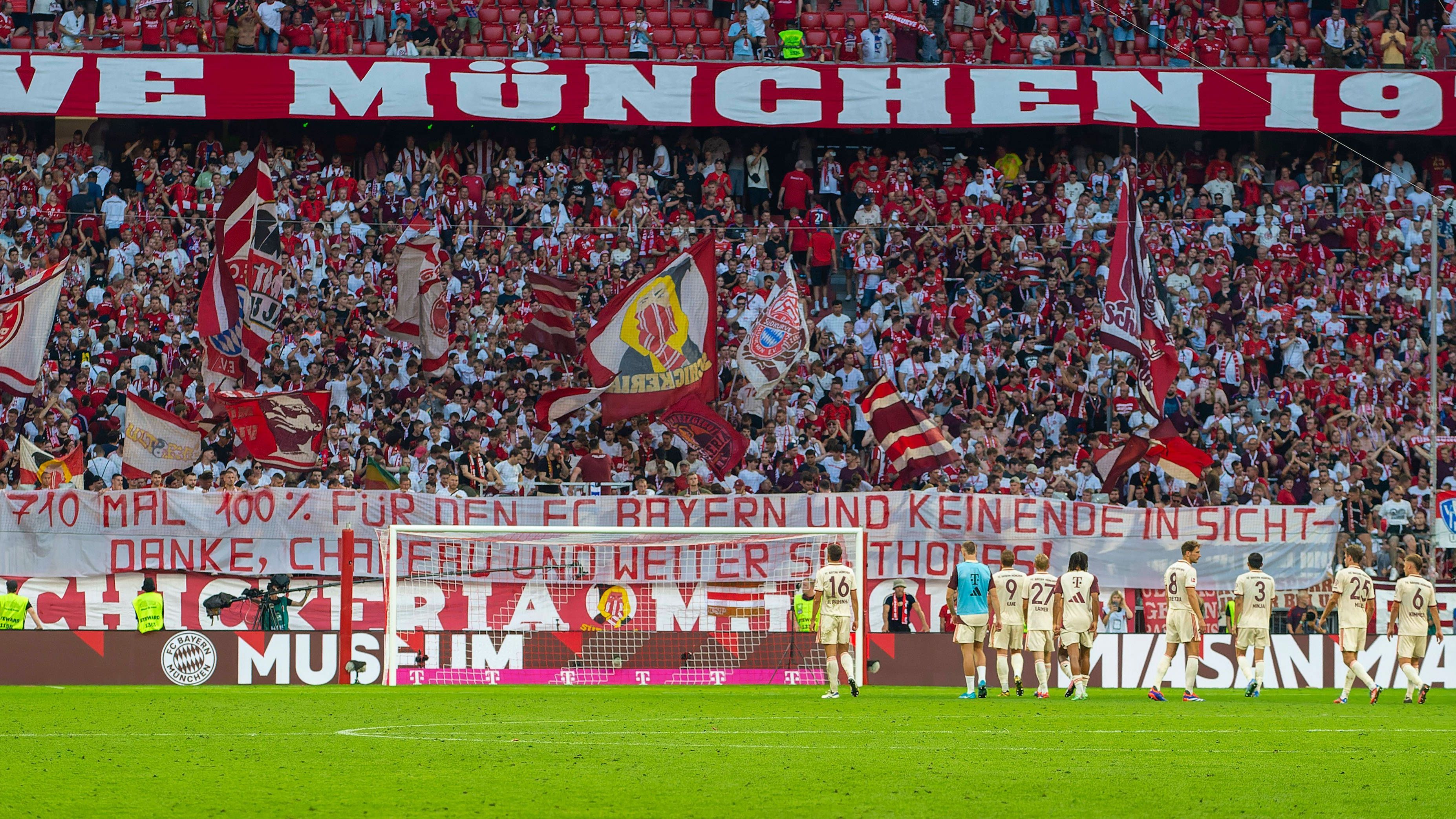 <strong>Platz 6: FC Bayern München (Deutschland, Bundesliga)</strong><br>Gesamtzuschauerzahl 2023/24: 1.725.000<br>Zuschauer in der Liga: 1.275.000<br>Zuschauer im DFB-Pokal: -&nbsp;<br>Zuschauer in der Champions League: 450.000