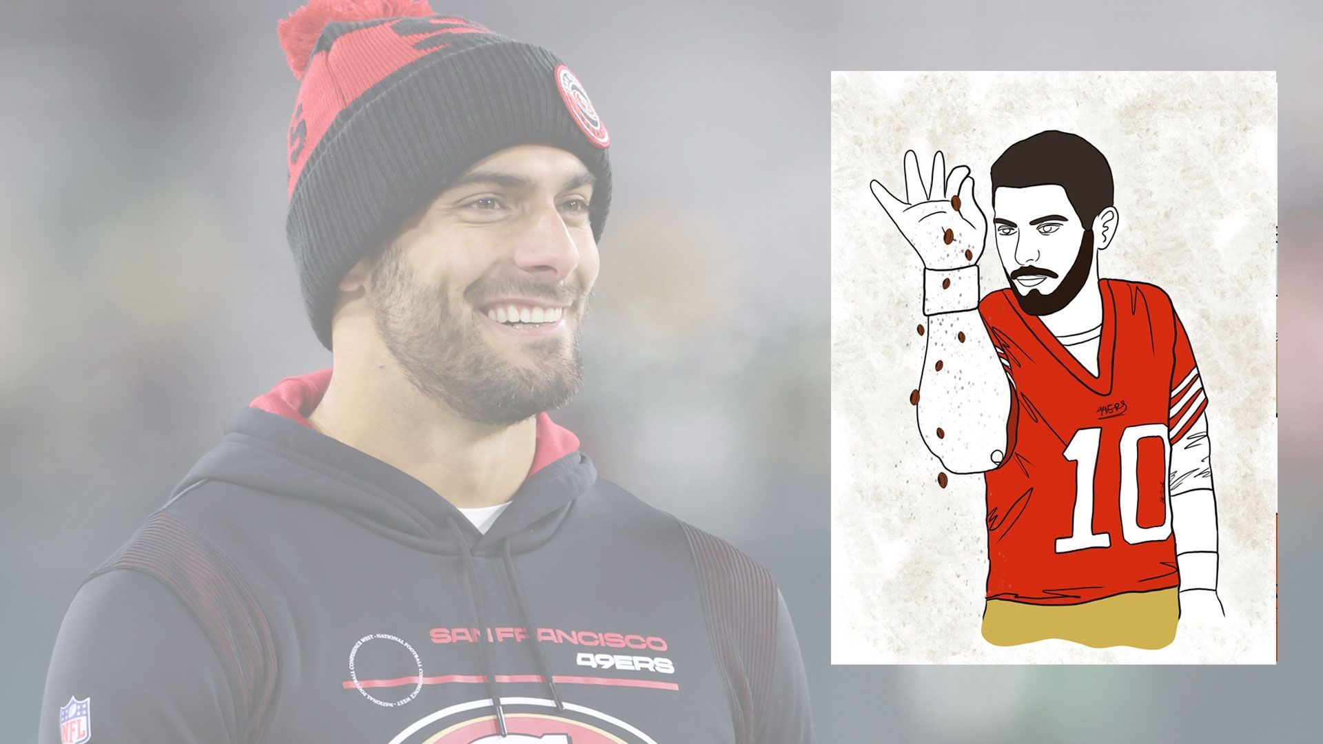 
                <strong>Tag 121</strong><br>
                Jimmy Garoppolo als Nursret Gökce alias "Salt Bae". 
              