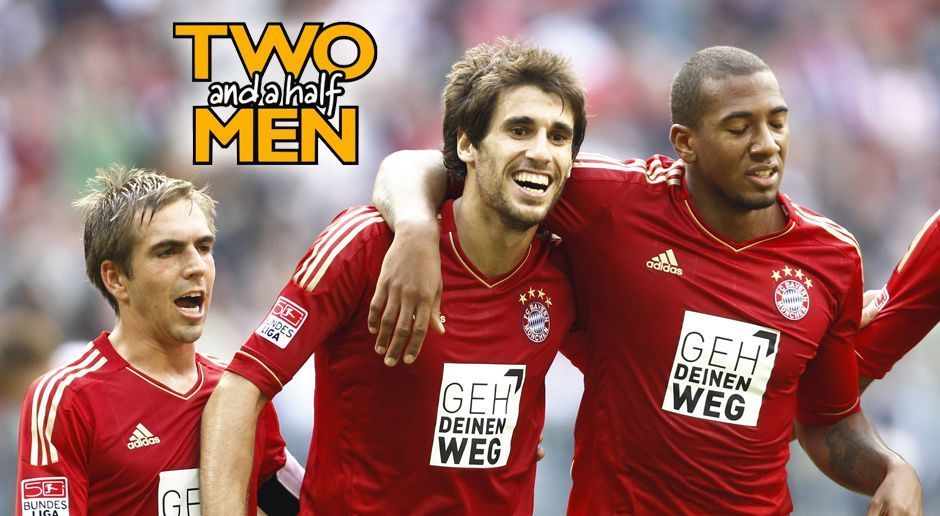 
                <strong>Philipp Lahm, Jerome Boateng und Javi Martinez - Two and a half Men</strong><br>
                Philipp Lahm, Jerome Boateng und Javi Martinez - Two and a half Men
              