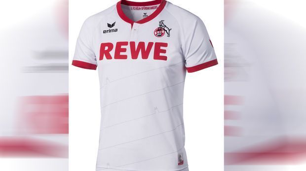 
                <strong>16. Platz: 1. FC Köln</strong><br>
                16. Platz: 1. FC Köln. Das weiße Trikot mit den roten Akzenten an Ausschnitt und Ärmeln sieht eher aus wie ein Freizeit-T-Shirt. Die Idee, die Silhouette des Doms in die diagonalen feinen Streifen zu integrieren, ist zwar ganz nett, aber viel zu fein.
              