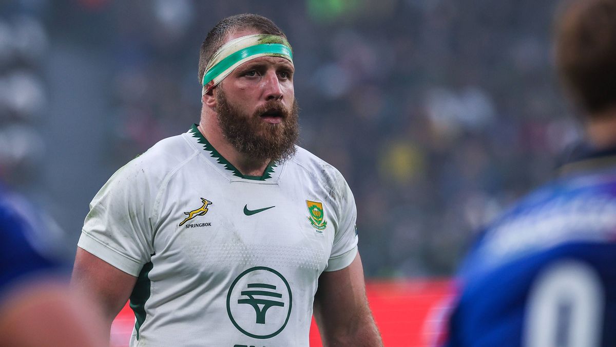 Italy vs South Africa in Turin - 15 Nov 2025 Gerhard Steenekamp of South Africa looks on during the Quilter Nations Series 2025 match between Italy and South Africa at Allianz Stadium. Final score;...