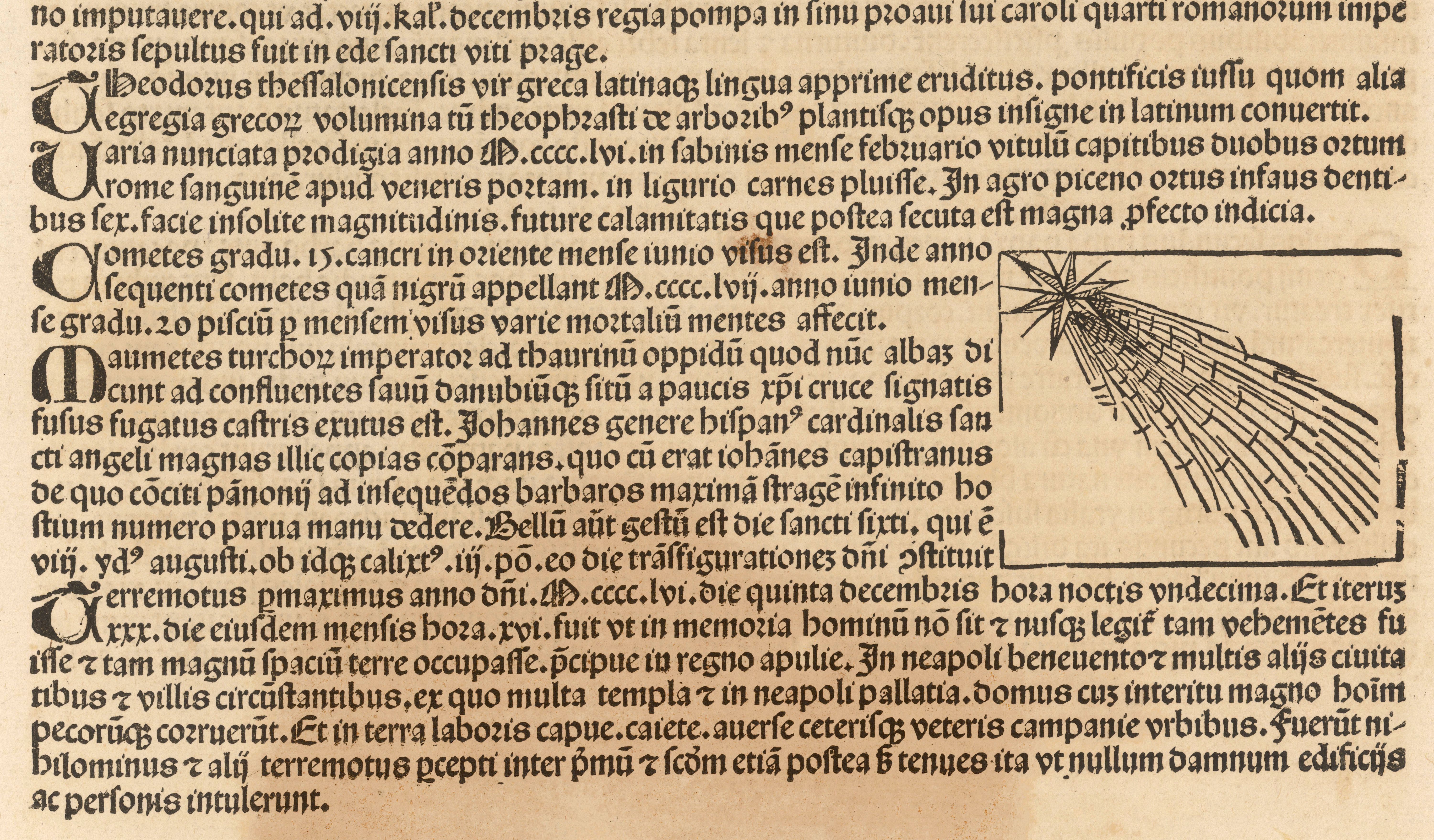 Als der Halleysche Komet 1546/47 auftauchte, war das für die Menschen seiner Zeit kein gutes Zeichen