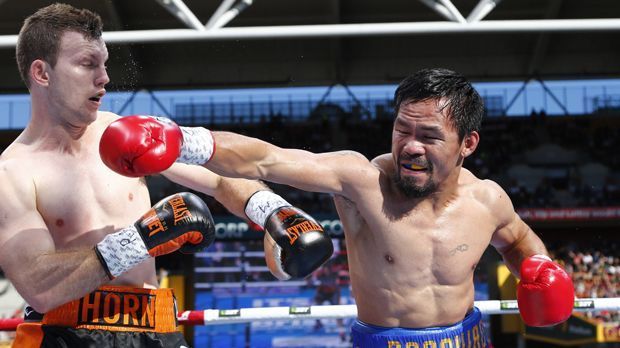 
                <strong>Manny Pacquiao</strong><br>
                Der 38-Jährige ist immer noch aktiv. Vor Floyd Mayweathers Jahrhundertkampf gegen UFC-Superstar Conor McGregor war Mayweathers Fight gegen Pacquiao am 2. Mai 2015 der Jahrhundertkampf. Pacquiao verlor den Kampf damals, genauso wie im vergangenen Juli den WBO-Titel im Weltergewicht gegen Jeff Horn.
              