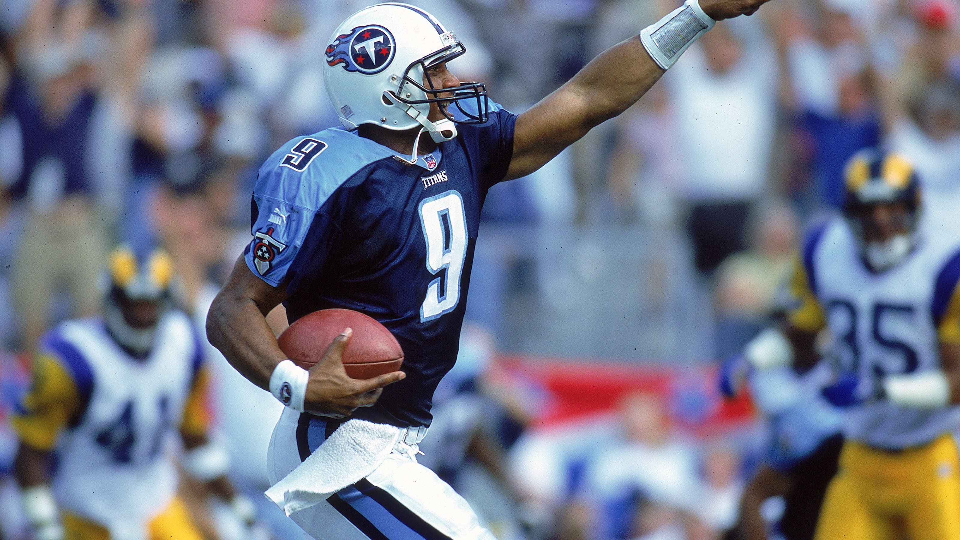 <strong>Tennessee Titans&nbsp;- 26. Dezember 1999</strong><br>Steve McNair beim 41:14-Sieg gegen die Jacksonville Jaguars, 5 Touchdowns