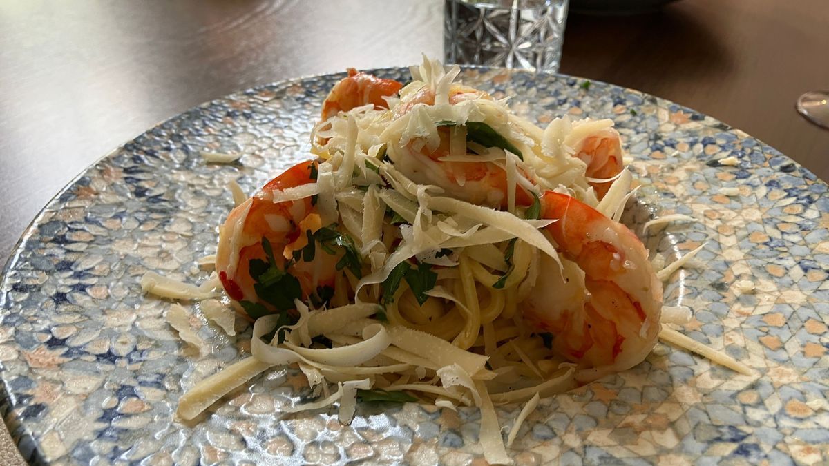 Spaghetti Aglio, Olio, Pepperoncino e Scampi