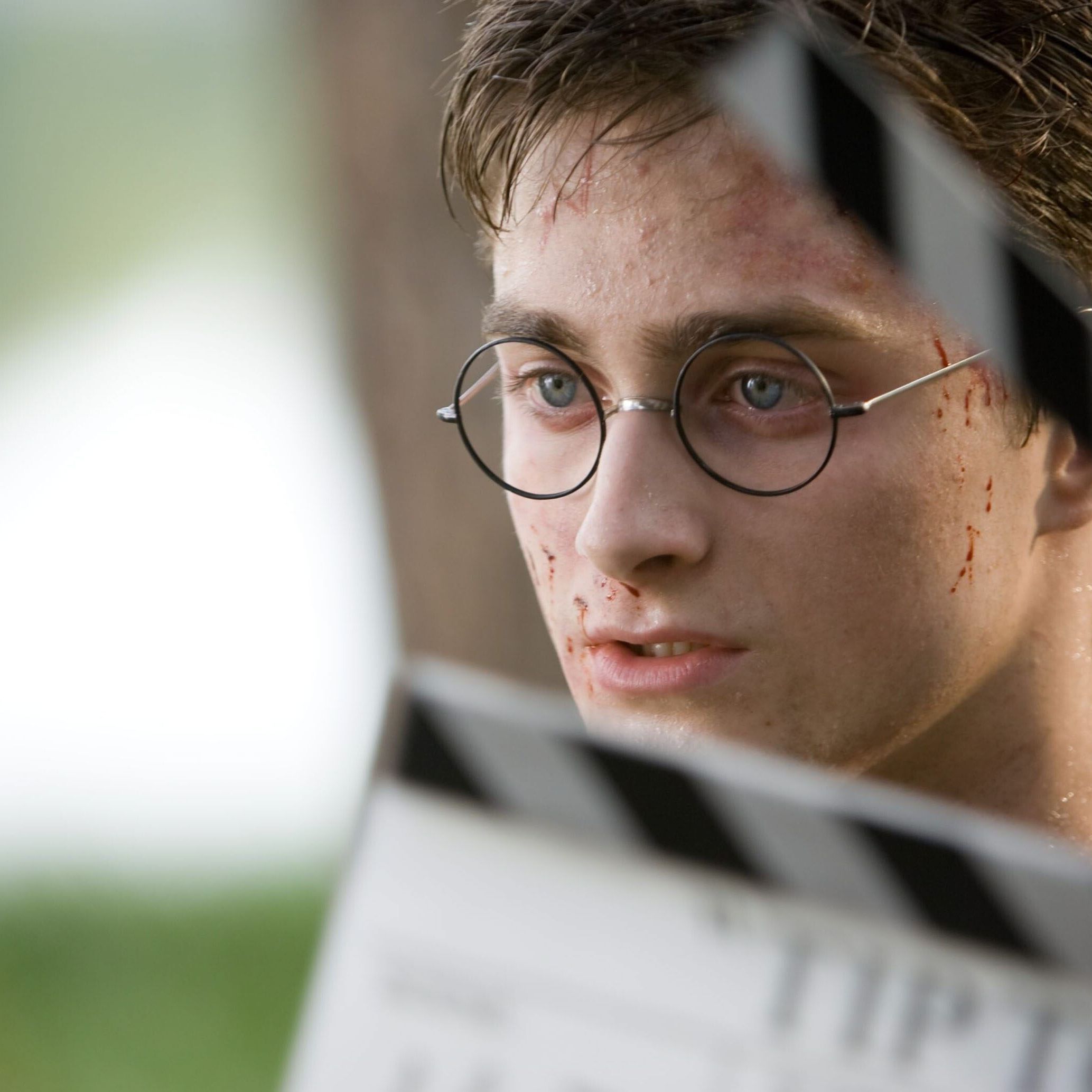 Daniel Radcliffe am Set von "Harry Potter und der Orden des Phönix".