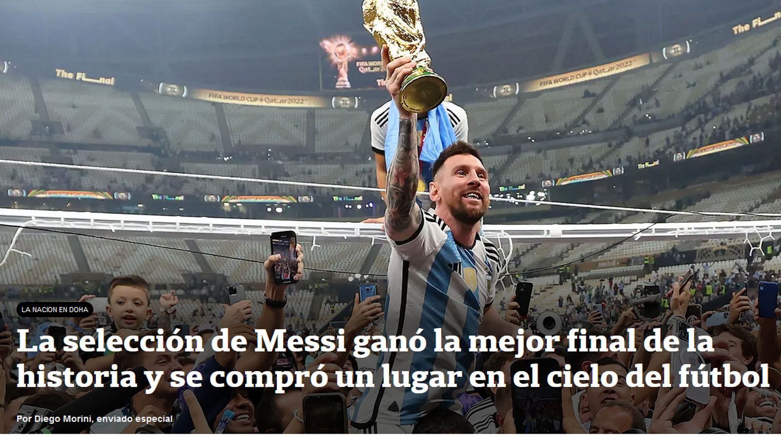 
                <strong>La Nacion (Argentinien)</strong><br>
                "Messis Nationalmannschaft hat das beste Finale der Geschichte gewonnen und sich einen Platz im Fußballhimmel gesichert. Sie haben es geschafft. 36 Jahre haben wir gewartet. Drei Generationen. Jetzt wurde das Ziel erreicht."
              