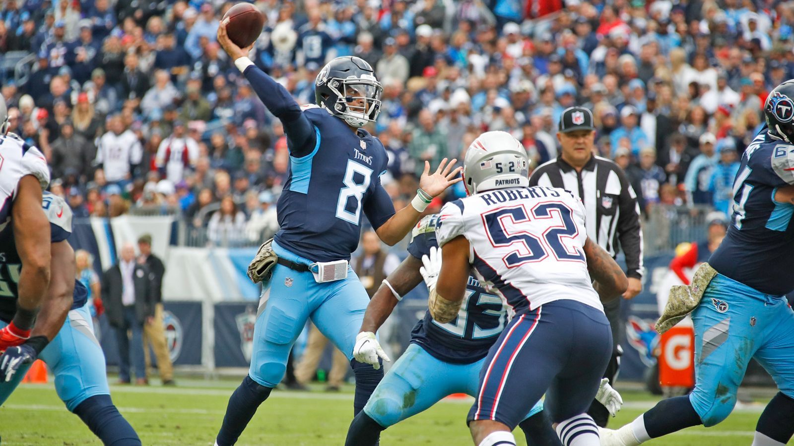 
                <strong>Patriots at Titans</strong><br>
                Und auch die Patriots haben nach den drei Tagen in Detroit eine zweite Joint Practice geplant: Am 14. und 15. August trainiert der Champion in Nashville bei den Tennessee Titans. Das Preseason-Spiel der beiden Parteien ist für den 17. August angesetzt.
              