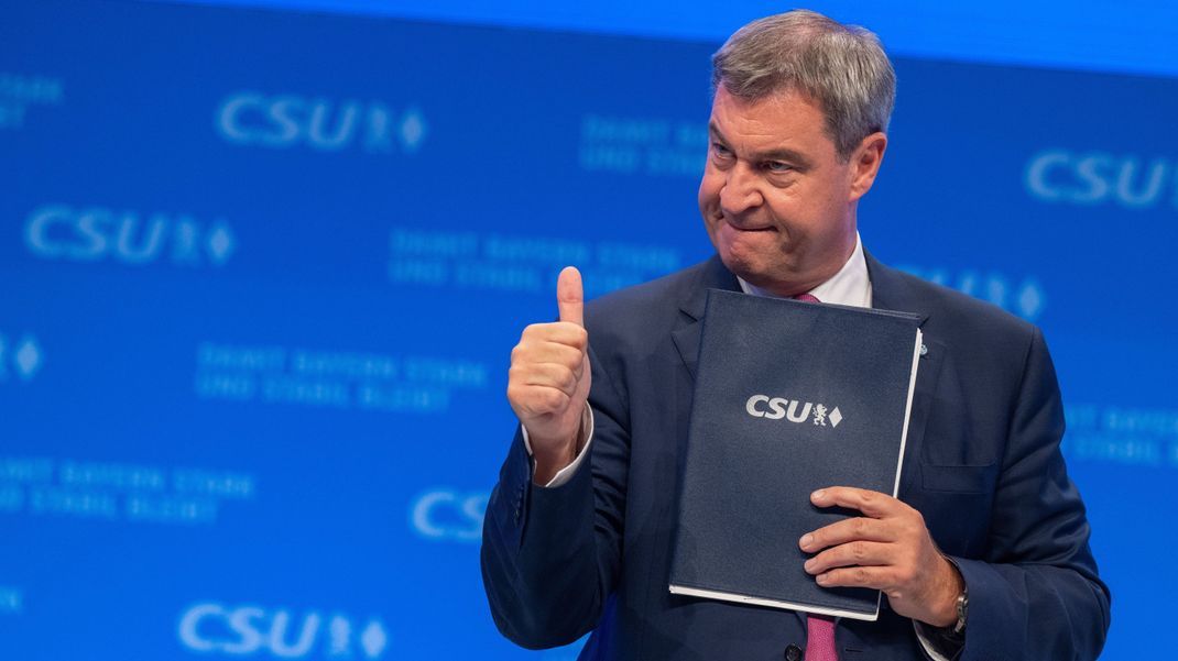Söder kurz nach seiner Wiederwahl als CSU-Parteichef.