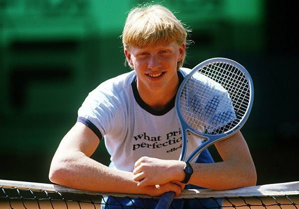 
                <strong>Boris Becker anno 1985</strong><br>
                Der am 22. November 1967 in Leimen geborene Boris Franz Becker bestreitet 1984 seine erste Profi-Saison, dabei sieht er noch ein Jahr später so aus, als könne er keinem Filzball etwas zu Leide tun. 
              