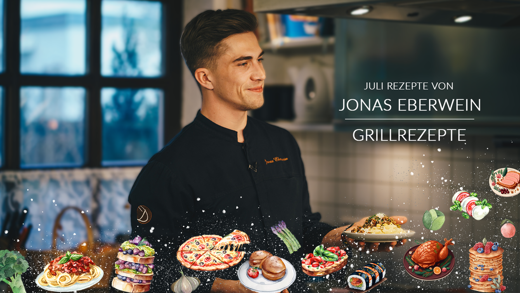 Im Juli wird es heiß - fast wie auf dem Grill. Profikoch Jonas Eberein teilt seine Lieblingsrezepte mit uns.