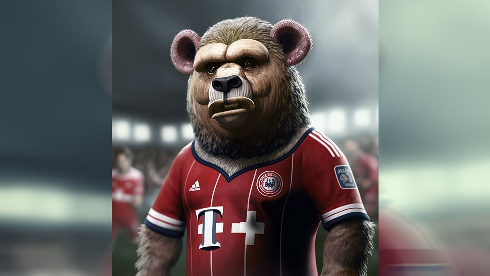 
                <strong>FC Bayern München</strong><br>
                "Nach Berni entschied sich der FCB für einen Gorilla und hat Donkey Kong auf Wish bestellt", schrieb Twitter-Userin "footballjessy" zum neuen Bayern-Maskottchen, das die AI erstellt hat. Das eigentliche Bayern-Maskottchen Berni ist ein Bär.
              