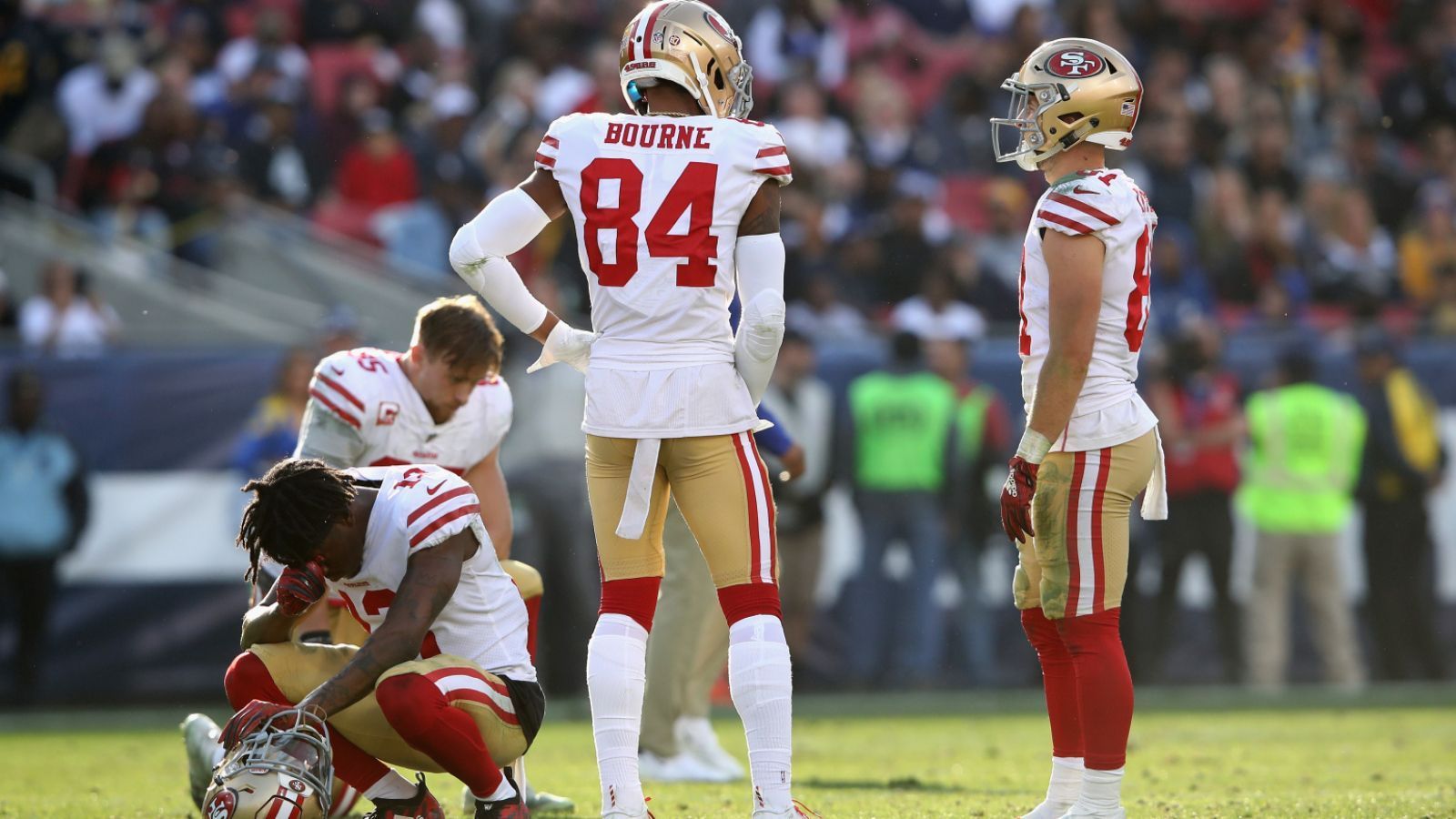 
                <strong>Mit weniger als fünf Siegen im Vorjahr im Super Bowl </strong><br>
                Erst als dritte Mannschaft der NFL-Historie haben die San Francisco 49ers den Super Bowl erreicht, nachdem sie in der vergangenen Saison vier Spiele oder weniger gewonnen hatten. Die Kalifornier beendeten die Regular Season 2018 mit einer Bilanz von 4:12 und belegten den dritten Platz der NFC West.
              