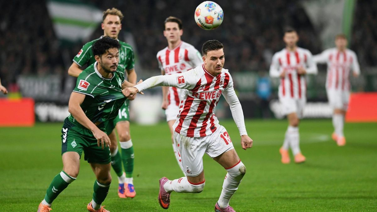 Umkämpftes Spiel im Weserstadion