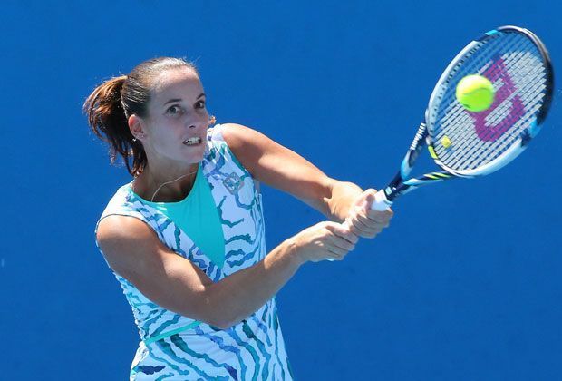 
                <strong>Jarmila Gajdosowa</strong><br>
                Gajdosowa wurde in Bratislava geboren und erhielt nach ihrer Hochzeit mit dem Tennisprofi Samuel Groth die australische Staatsbürgerschaft. Die an Position 54 der Weltrangliste geführte Rechtshänderin konnte im Januar Andrea Petkovic beim WTA-Turnier in Sydney bezwingen. 
              