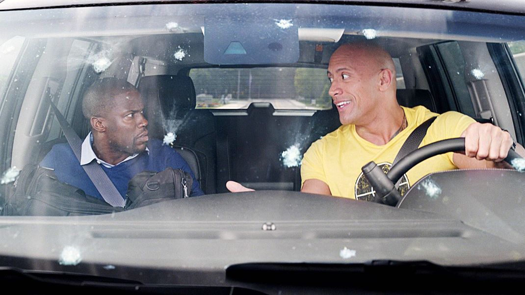 Kevin Hart und Dwayne Johnson spielen in dieser Actionkomödie zwei Freunde, die auf eine geheime Mission gehen.