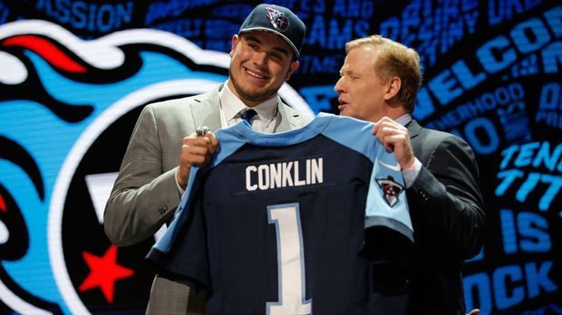 
                <strong>Jack Conklin (Tennessee Titans)</strong><br>
                Pick Nr. 8: Jack Conklin (Offensive Tackle) zu den Tennessee Titans.
              