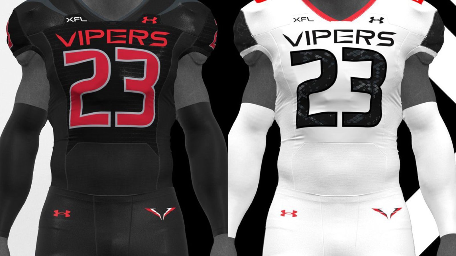 
                <strong>Vegas Vipers</strong><br>
                Die Vegas Vipers haben sich für ein schwarzes und ein weißes Jersey mit roten Akzenten entschieden. Ob das nun sehr einfallsreich ist, bleibt dem Betrachter überlassen.
              