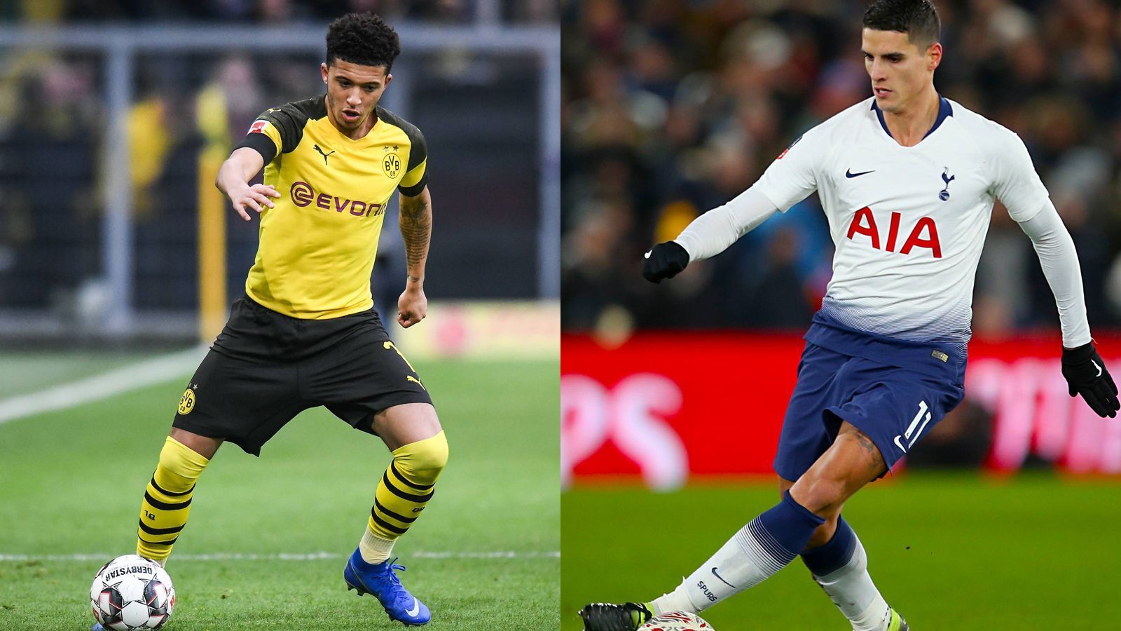 
                <strong>Rechter Flügel: Jadon Sancho vs. Erik Lamela</strong><br>
                Sancho ist der Durchstarter der Bundesliga-Saison 2018 / 2019 und zweifelsohne auch einer der besten Spieler der Liga. Der 18-Jährige ist kaum vom Ball zu trennen, extrem schnell und spielt die Gegenspieler schwindelig, hat ein gutes Auge für den entscheidenden Pass und ist zudem stark im Abschluss. Der 26-jährige Lamela ist ebenfalls ein starker Flügelspieler mit Qualitäten im Dribbling und Passspiel. An die Klasse von Sancho kommt er allerdings nicht heran. Also: wieder ein Punkt für Dortmund. Der Ausgleich 4:4.  
              