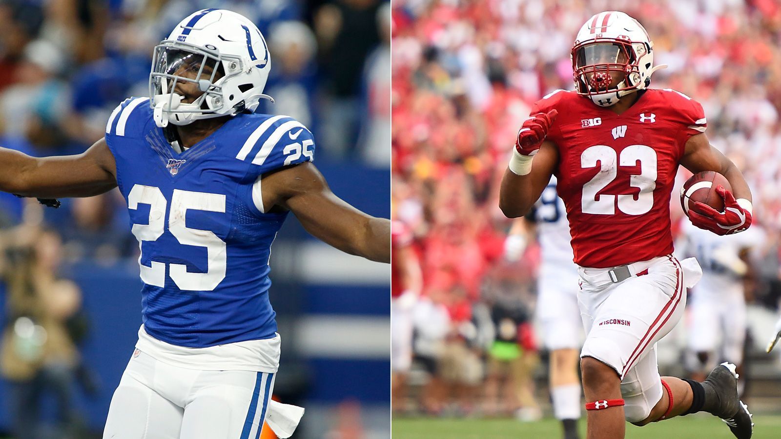 
                <strong>Platz 4: Indianapolis Colts</strong><br>
                Die Indianapolis Colts überraschten im Draft und wählten in der zweiten Runde mit Jonathan Taylor den wohl besten reinen Läufer des Drafts aus. Taylor legte bei Wisconsin 2.003 Rushing Yards auf und erzielte dabei 21 Touchdowns. Zusammen mit Marlon Mack bildet der Rookie ein explosives Duo, das hinter einer der stärksten Offensive Lines der Liga einige Freiräume bekommen wird. Da Philip Rivers als Passer ebenfalls respektiert wird, können sich gegnerische Defenses nicht nur auf das Laufspiel konzentrieren.
              