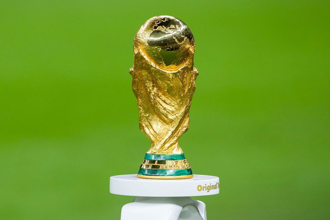 Das Objekt der Begierde bei der Fußball-WM 2026 - wer darf den WM-Pokal in die Höhe strecken?