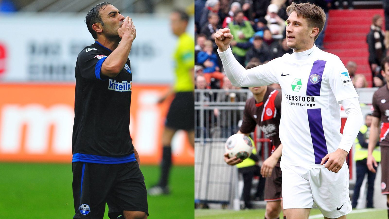 
                <strong>Mahir Saglik, Jakub Sylvestr </strong><br>
                Mahir Saglik, Jakub Sylvestr (2013/14): Saglik schießt Paderborn mit seinen 15 Treffern zum Überraschungs-Aufsteiger. In der Bundesliga kommt er kaum zum Zug, blieb trotzdem auch nach Wiederabstieg. Heute spielt er bei Eyüpspor in der 3. türkischen Liga. Sylvestr empfahl sich mit seinen 15 Buden für Nürnberg, konnte sich dort aber nicht durchsetzen. Heute spielt er bei Beitar Jerusalem in der 1. Liga von Israel.
              