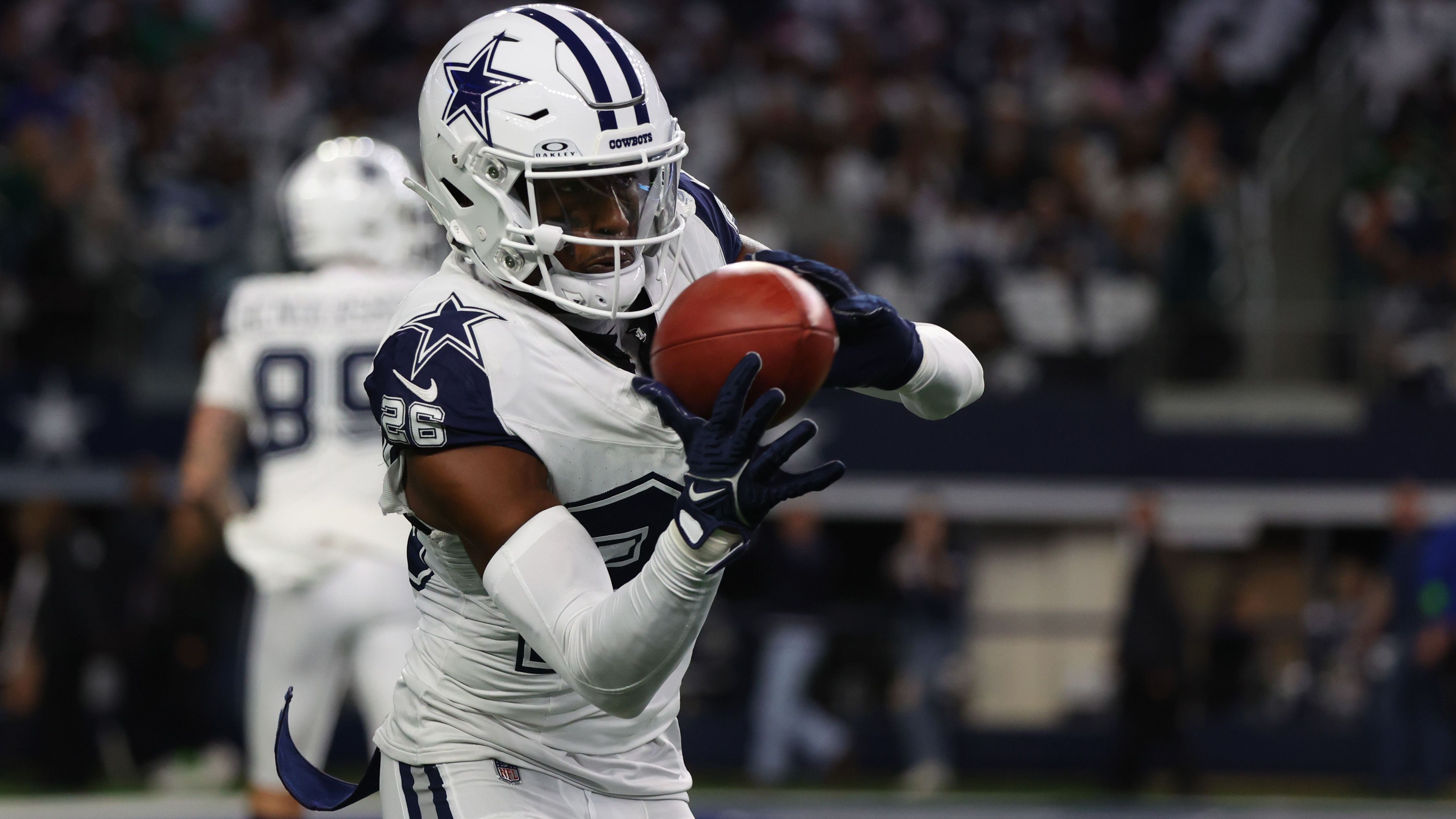 <strong>Interception Return Touchdowns</strong><br>1. DaRon Bland (im Bild) und Deion Jones: 5 Interception Return Touchdowns<br>2. Minkah Fitzpatrick, Tyrann Mathieu, Harrison Smith: Jeweils 4 Interception Return Touchdowns<br>3. Diverse Spieler mit 3 Interception Return Touchdowns