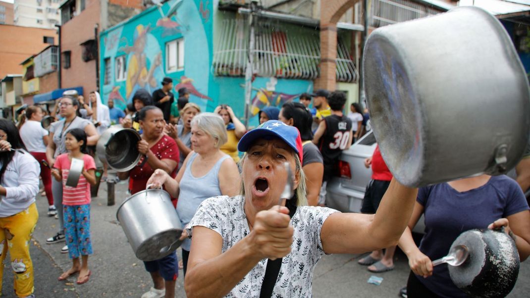 Kein Bock auf Maduro: Venezolaner brachten ihre Wut zum Ausdruck.