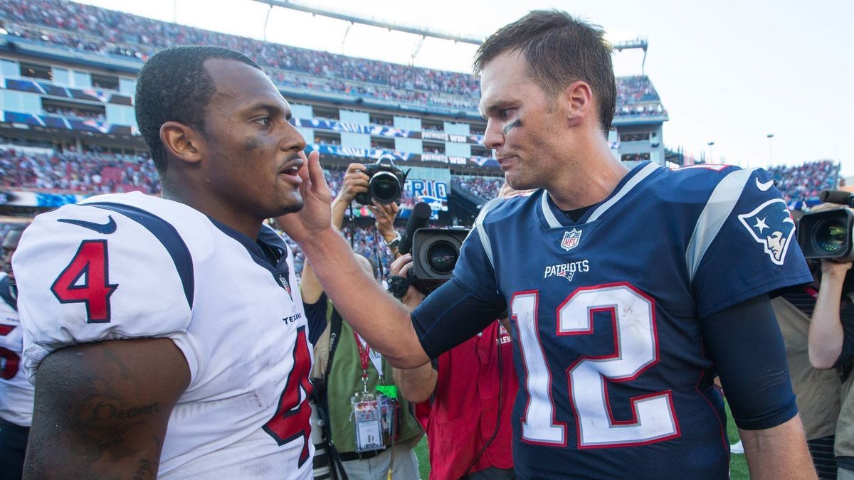 Deshaun Watson und Tom Brady