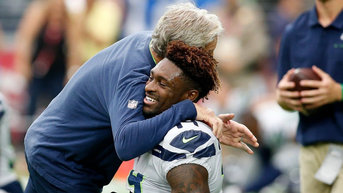 Pete Carroll und DK Metcalf