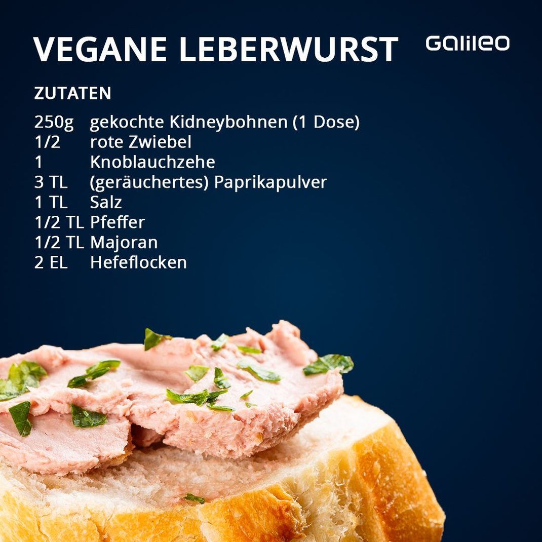 So easy zauberst du aus Kidney-Bohnen eine vegane Leberwurst. 