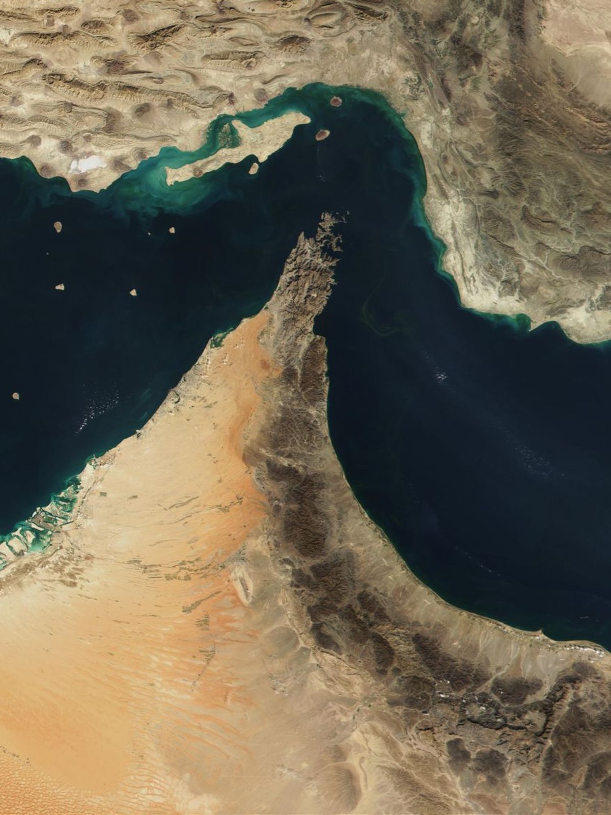 Satellitenaufnahme des Persischen Golfs