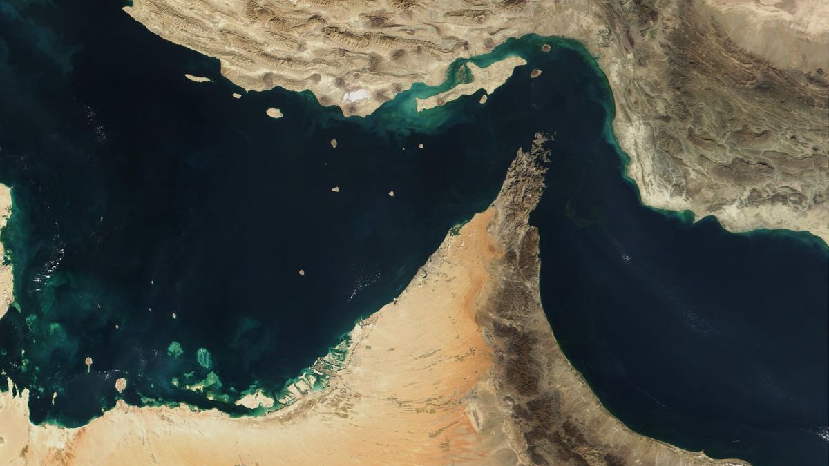 Satellitenaufnahme des Persischen Golfs