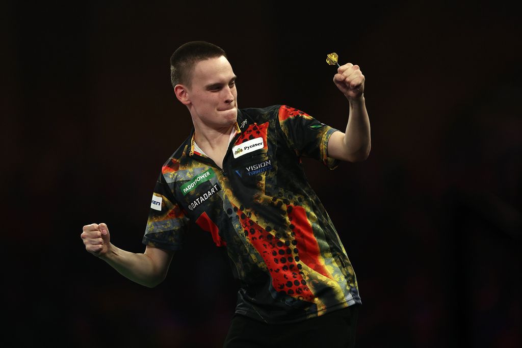 DartsWM 2025 Ricardo Pietreczko steht nach Sieg über Scott Williams