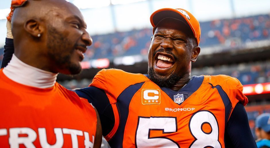 
                <strong>Outside Linebacker: Von Miller (Denver Broncos)</strong><br>
                Auch die Broncos-Defense ist nicht mehr so stark wie noch in den vergangenen Jahren. Doch auch hier gilt: Von Miller spielt immer noch auf Weltklasse-Niveau und zählt auf seiner Position zum Besten, was die NFL zu bieten hat - sowohl im Pass-Rush als auch in der Lauf-Verteidigung. Zehnmal brachte er den gegnerischen Quarterback zu Boden - Platz drei unter den Linebackern.
              
