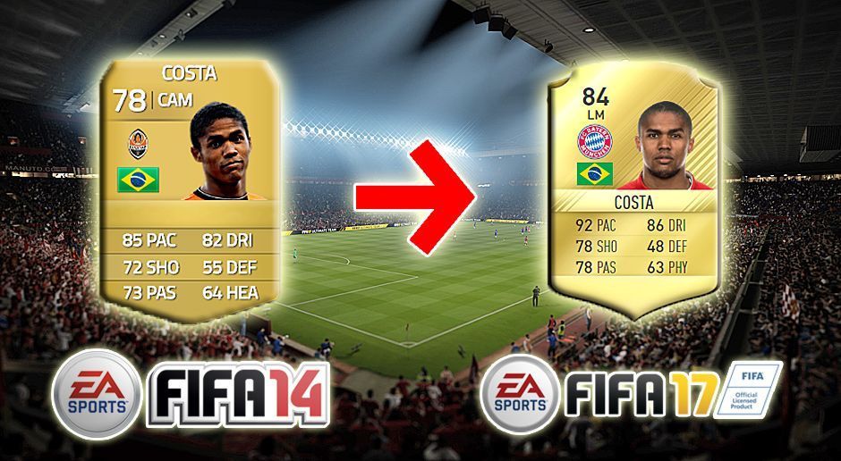 
                <strong>Douglas Costa (FIFA 14 - FIFA 17)</strong><br>
                Douglas Costa (FIFA 14 - FIFA 17).
              