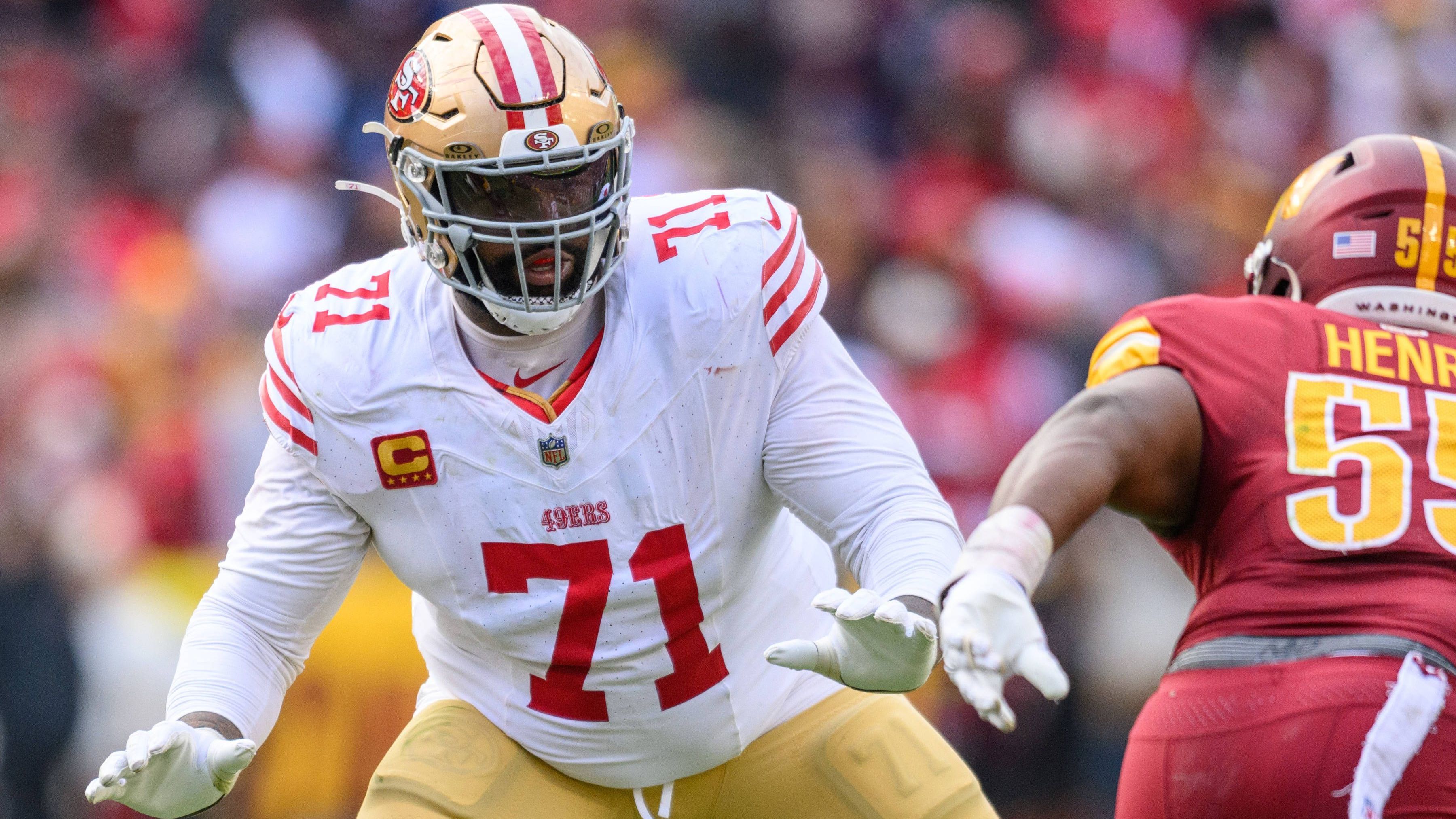 <strong>San Francisco 49ers</strong><br>Größter Need: Offensive Tackle<br>Mit Zweitrundenpick Renardo Green stopften die 49ers ein Loch in ihrer Defensive. Das auf Offensive Tackle wurde weitestgehend vernachlässigt. Linker Starting Tackle Trent Williams wird nicht jünger, auf der rechten Seite fehlt es ein wenig an Tiefe. Zwar kamen im Draft zwei weitere O-Liner dazu, beide spielen jedoch Guard.