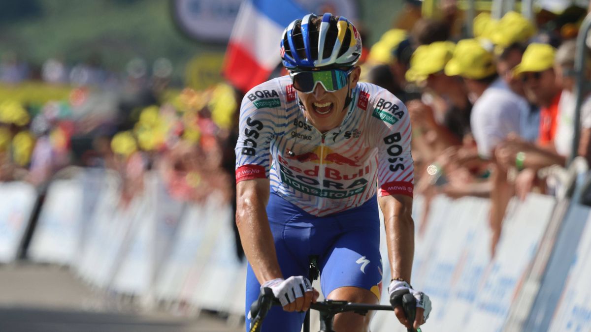 17-07-2025 Tour De France; Tappa 12 Auch - Hautacam; 2025, Red Bull - Bora Hansgrohe; Lipowitz, Florian; Hautacam; PUBLICATIONxNOTxINxITAxFRAxNED