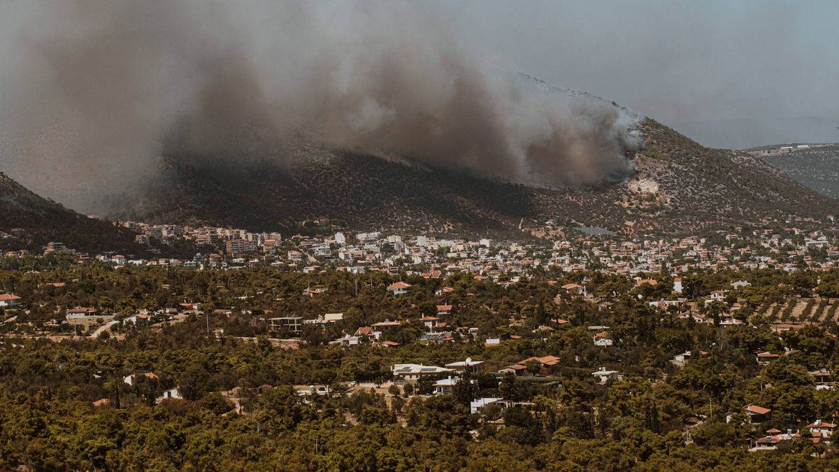 Brand in Griechenland