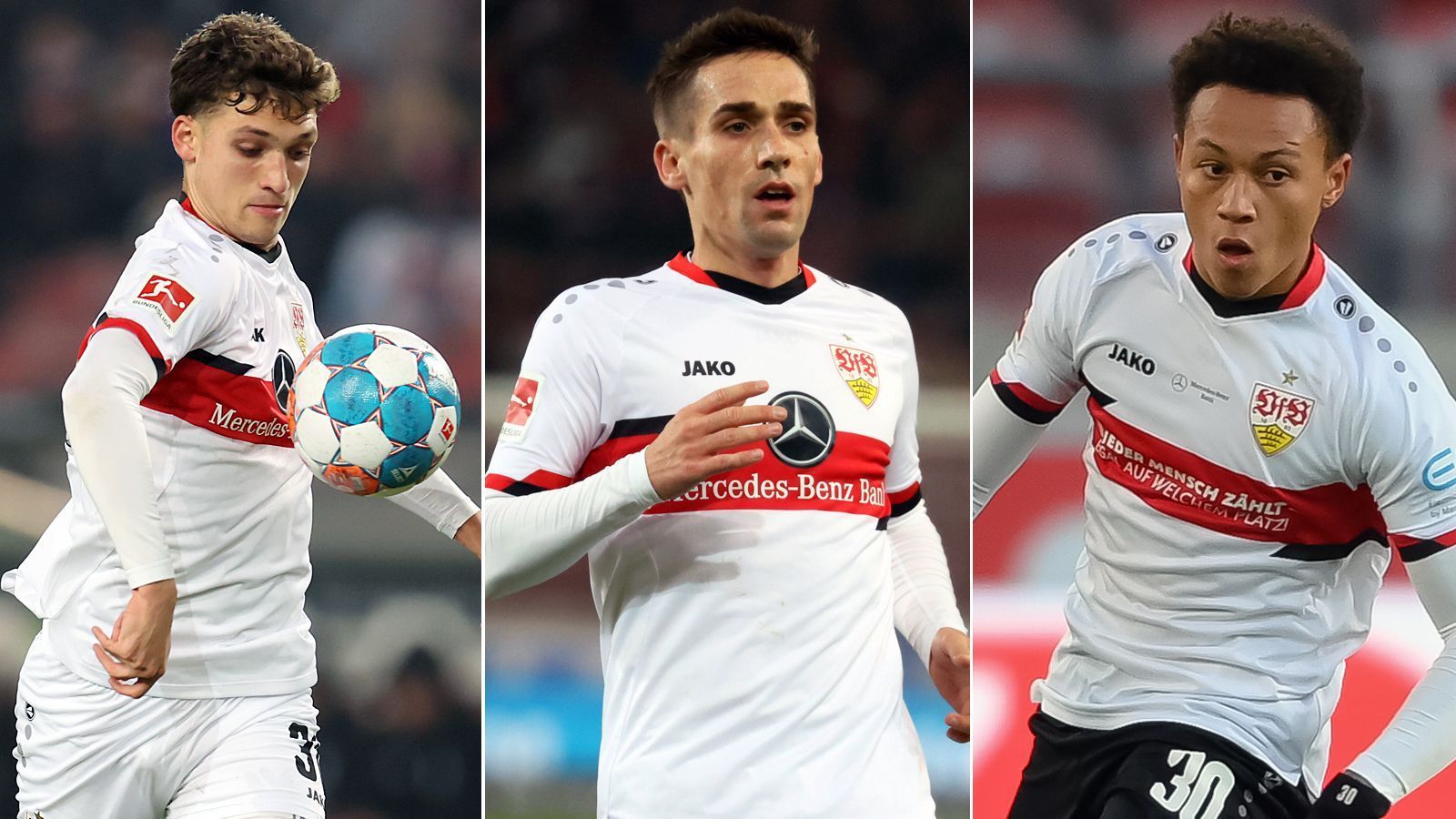 
                <strong>Streichliste des VfB Stuttgart für den Sommer 2022</strong><br>
                Beim VfB Stuttgart könnte es im Sommer 2022 nach dem ganz knapp erreichten Klassenerhalt noch einige Abgänge geben. Vor allem Talente stehen laut "Kicker" auf der VfB-Streichliste. (Quelle: Kicker/Stand: 23. Juni 2022)
              