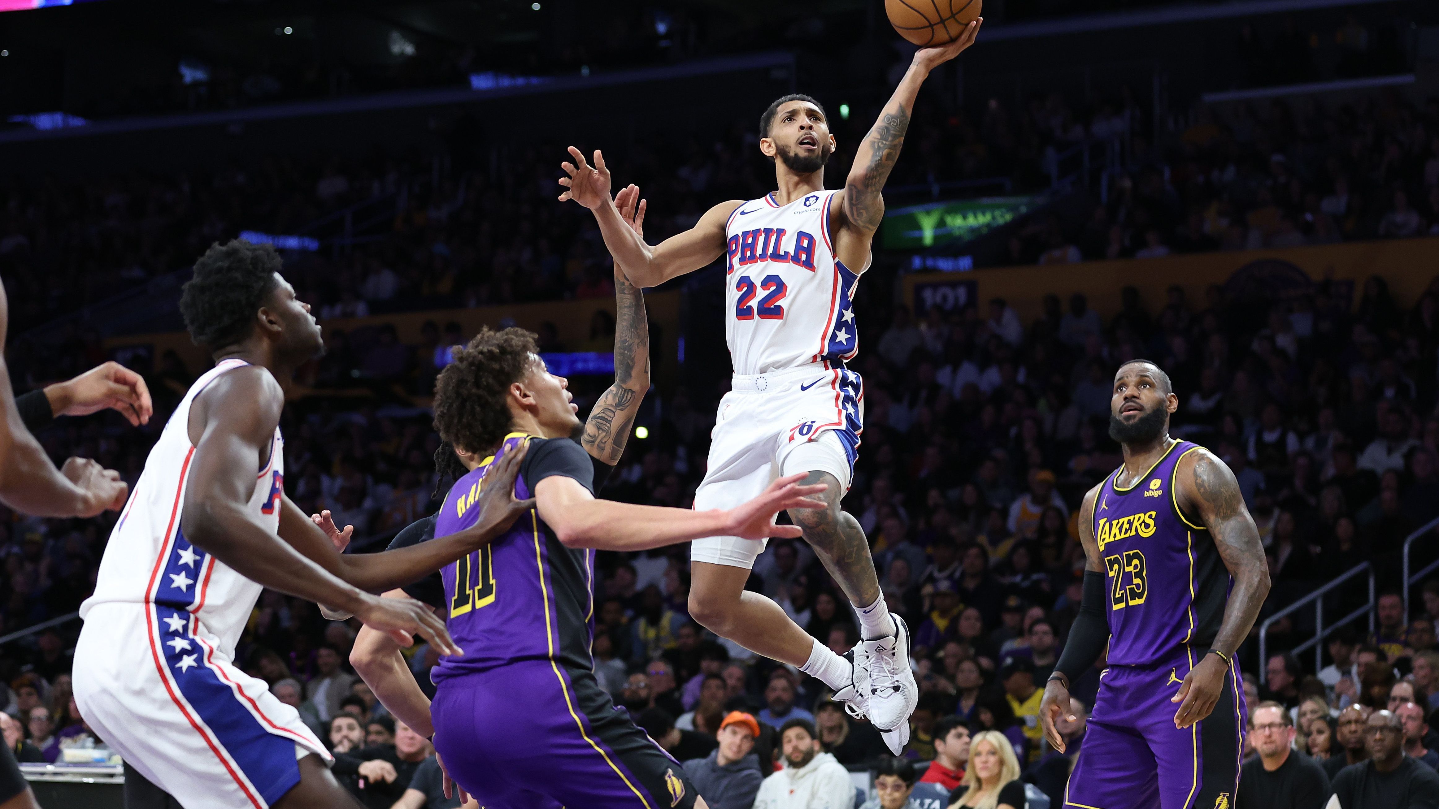 <strong>19. Philadelphia 76ers (zuvor Rang 17, 39:34)</strong> <br>Alles wartet auf Joel Embiid. Und der Superstar soll noch vor Playoff-/PlayIn-Start zurückkehren. Für Philly würde es dann in den Playoffs nach aktuellem Stand gegen die Celtics oder Bucks gehen. Ein Duell, auf das die beiden Top-Teams im Osten sicherlich keine Lust haben.