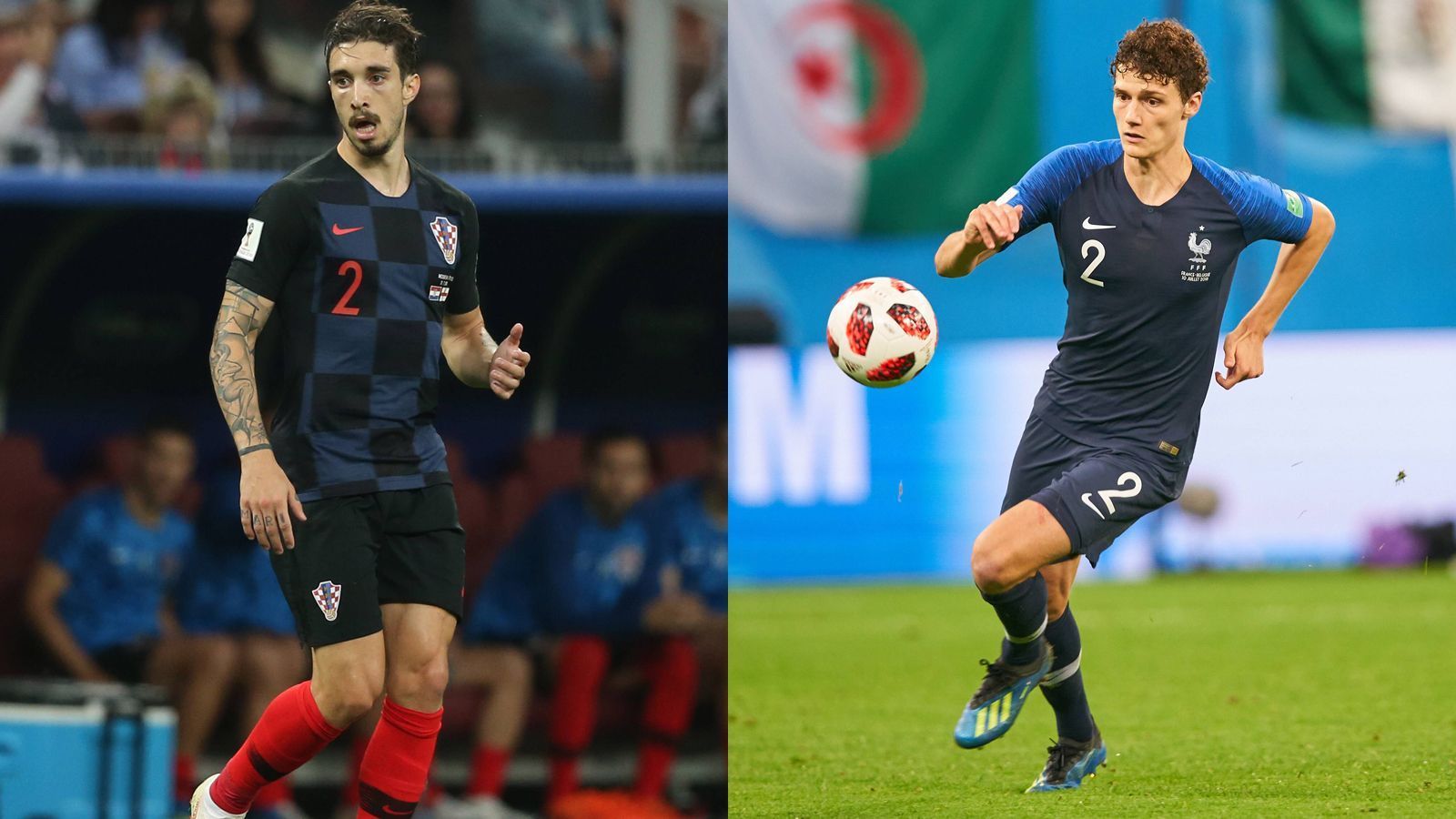 
                <strong>Sime Vrsaljko vs. Benjamin Pavard </strong><br>
                Auch im Duell der Rechtsverteidiger hat Frankreich die Nase vorne. Benjamin Pavard zählt zu den großen Neuentdeckungen dieser Weltmeisterschaft. Er schoss gegen Argentinien eines der schönsten Tore der WM, ist zweikampfstark und exzellent im Aufbauspiel - auch wenn er dadurch manchmal die Defensive vernachlässigt. Sämtliche Top-Vereine reißen sich um den Shooting-Star des VfB Stuttgart. Der läuferisch starke Sime Vrsaljko spielt zwar ebenfalls ein gutes Turnier, agiert verglichen mit Pavard aber eher unauffällig. 2:0 Frankreich
              