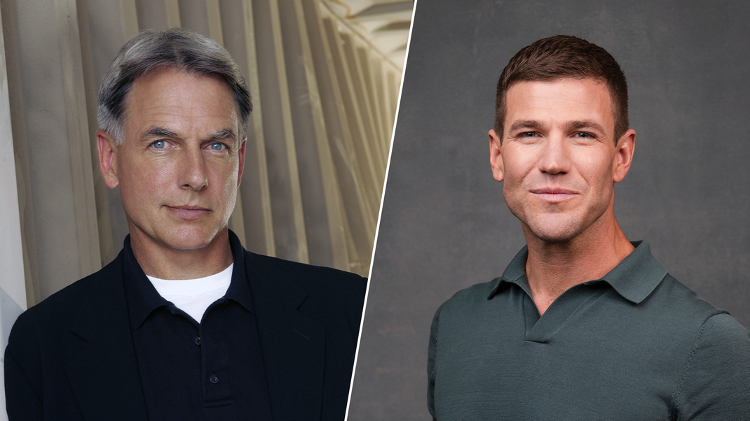 Mark Harmon (links) hatte einen knackigen Rat an Austin Stowell.