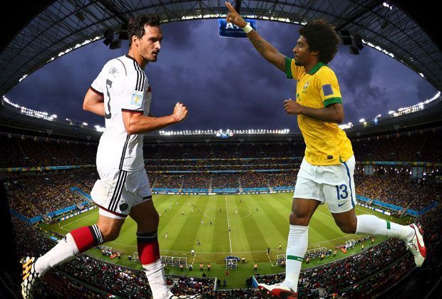 
                <strong>Brasilien vs. Deutschland: Der große Spielervergleich</strong><br>
                Am Dienstag ist es endlich so weit! In Belo Horizonte steigt das heiß erwartete Halbfinale zwischen Brasilien und Deutschland. ran.de hat die Spieler der beiden Teams miteinander verglichen.
              